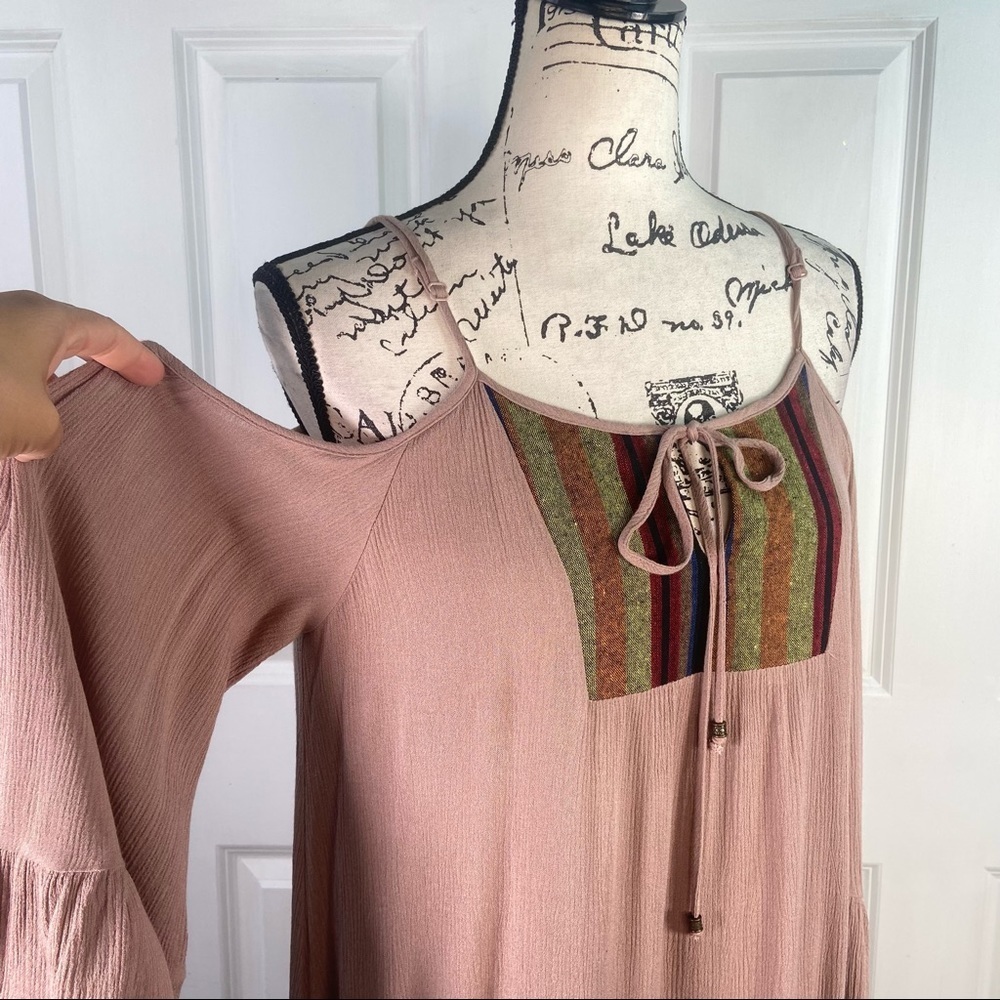 Double Zero Bohemian Cover-Up Mini Dress - Picture 6 of 14